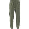 adidas Essentials Fleece Tapered Cuff 3-Stripes Pants - Pantaloni Uomo, Tent Green,