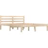 vidaXL Giroletto in Legno Massello di Pino 120x190cm Small Double