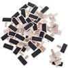 whatUneed Mini clip per lavagna da 50 pezzi, lavagna per appunti in legno con foto, riapplicare la bacheca per promemoria, segni numero tavolo, matrimonio, bar, etichetta alimentare, decorazioni per feste