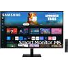 Samsung Smart Monitor M5 Monitor PC 27" FHD LED 4 ms HDMI Nero LS27DM500EUXEN