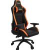Gamdias Sedia Gaming Gamdias ZELUS M2 - Imbottitura in schiuma resiliente, Base in Acciaio, Nero e Arancio