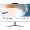 MSI PC Desktop All in One MSI Modern AM242 12M-632IT - 23.8" IPS Non-touch, Pentium 8505, 4GB(4GB*1), Grafica integrata, SSD 128GB, Windows 11 Pro, Bianco