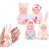 Fiotha Bamboline Piccole, 4 Pezzi Bambolina, Bambole Set, Vestitini Intercambiabili, Lavabile, Mini Bambole Reborn, Bambole per Bambina, Giocattolo per Bambini