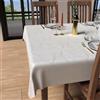 Soleil d'ocre, Luxury Tovaglia Rettangolare Antimacchia 150x250 cm, Poliestere, Bianco