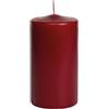 Cereria Di Giorgio - 12 Candele Cero - Diametro 5 cm Altezza 10 cm - Colore Bordeaux - Durata 35 ore - Non profumate