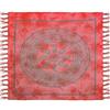 HOME ZEN HOUSEHOLD LINEN Telo Copritutto Arredo copriletto telo picnic multiuso matrimoniale 210x240 cm, BATIK 100% cotone indiano, stile indiano etnico, copridivano con stampa etnica piazzata. (ROSSO, CACHEMIRE)