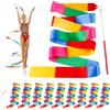 Rairsky 10 Pezzi 2M Nastro Ginnastica Ritmica Bambina | Nastro da Ginnastica con Bastoni, Nastro per Danza, Nastri da Ritmica Ginnastica Artistica per Allenamento di Danza