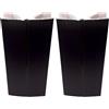 cyclingcolors 2x Connettore Zoccolino Battiscopa Bordo Mobili Cucina Zoccolo Giunzione multiangolo angolare, 80mm nero multiangolo