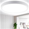 Aigostar Plafoniera LED Soffitto Moderna, 24W Equivalente a 162W, Ø28.5cm,2700LM alta luminosità, Lampada da Soffitto LED 6500K Luce bianca fredda,per Soggiorno, Camera da Letto, Cucina, Balcone
