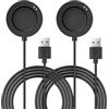 TiMOVO 2 Pezzi Cavi di Ricarica Compatibile con Xiaomi Watch S3/H1/S2, 3,3ft/100cm Cavo di Ricarica Magnetico USB-C di Ricambio per Xiaomi Watch Accessori - Nero