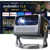 ULTIMEA Proiettore 4K Vero Android TV 11.0 con Netflix, Proiettori Full HD 1080P Portatile per esterni con 90°Rotabile, Videoproiettore 5G WiFi Bluetooth, 600 ANSI, Con Dolby Audio, Nova C40