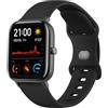 Tobfit Cinturino per Amazfit GTS 2 Mini/GTS 4 Mini/GTS 2/GTS, Cinturino in Silicone Morbido Cinturino per Amazfit Bip 3/Bip U/Bip Lite/Bip S/Bip/Amazfit GTS 4/GTS 3/GTS 2e/GTR 42mm (Nero)