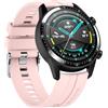 YLK Cinturino per Huawei Watch GT 2/GT 3 46mm, Cinturino in Silicone Sportivo Compatibile con Huawei Watch GT 46mm /GT 2e (Rosa)