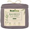 bambaw - Lenzuolo di Sopra in Seta di Bambù - Grigio Scuro