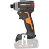 WORX NITRO - Avvitatore a percussione a batteria, 20 V, WX265.9, potente motore brushless, 3 livelli di velocità e 2 modalità, coppia di 200 Nm, 3400 giri/min, leggero e compatto, senza batteria e