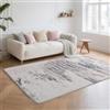 Safunion Tappeto Salotto pelo corto Moderno Tappeti Camera da letto Antiscivolo lavabile Astratto Tappeto Sala Morbido (Colore astratto/Multi, 120 x 160 cm)