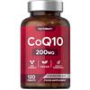 Horbäach Coenzima Q10 200mg | CoQ10 200mg | 120 compresse | Adatto a vegetariani e vegani | di Horbaach