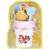 Smoby spiaggia Accessori-Zaino, Cubo, Annaffiatoio, Setaccio, Pala, Rastrello, Stampo Principesse Disney, A partire dai 18 mesi (7600862179), Multicolore, 7000862179