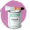 PECTRO Chalk Paint Vernice a Gesso 750ml + Pennello Tondo in Legno Pack - Pittura per Mobili Senza Carteggiare - Chalk Paint Bianco e Colori per legno Efetto Polvere (Viola)