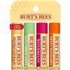 Burt's Bees Balsamo Labbra Cera d'Api, Cetriolo-Menta, Anguria e Manda