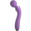 Fantasy For Her Bastone da massaggio Duo Wand Massage-Her | 10 modalità di vibrazione
