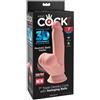 Peach-Online-Mall Fallo King Cock "Tripla densità", 21,5 cm 1 pz Vibratore