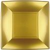GOLD PLAST SPA 12 Piatti quadrati piccoli lavabili per microonde oro 18x18 cm