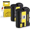 PATONA 2x Batteria EN-EL15 1600mAh Decodificato Compatibile con Nikon 1 V1, Z6, D7000, D800