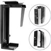 PrimeMatik AC65-0002-VCES - Supporto per Scatola per Computer sotto Tavolo o Fissaggio a Parete Regolabile (88-203 mm), Colore: Nero