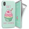 i-Paint 840102 Cover Morbida Soft iPhoneX/XS, Modello Cup Cake