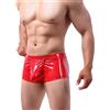 CEWIFO Intimo Sexy Uomo Pantaloncini da Uomo Four Seasons Pantaloncini da Sexy in Morbida Pelle Intimo Uomo Sexy Hot Intimo Sexy Uomo Hot per Sesso (Z1-Red, XXL)