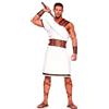 PINTUTU Costume da uomo dell'imperatore romano Caesar Toga One Shouder tunica Top con gonna gladiatore dei ed eroi dell'antica Grecia Costume da adulto