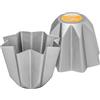 Decora 0062689 Stampo Pandoro in Alluminio Anodizzato, 1 Kg, Argento
