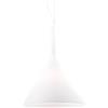 Ideal Lux Cocktail SP1 Big Bianco Lampada a Sospensione, Vetro, Bianco
