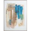 DRW Quadro tela astratta con cornice a ps in multicolore 90 x 4 x 120 cm