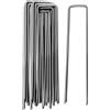 ALEEIK Ancoraggio a terra zincato in acciaio, 150 mm di fissaggio, 25 mm di lunghezza, Ø3 mm, gancio da terra per giardino, picchetti, stabile per non erbacce