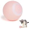 vsshe Palline giocattolo per gatti interattive, palla per gatti elettrica ricaricabile tramite USB, palline per gattini con crosta per animali domestici palline di intrattenimento per interni 4,3 cm