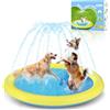 Nobleza Piscina per Cani Piccoli, D100cm/39in, Piscina Cane di Taglia Grande, Tappetino Gioco d'Acqua per Cani, 0.55cm Addensato Antiscivolo Splash Pad per L'Estate, Giardino, All'aperto