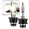 Asasytal D2R Lampadine Allo Xeno, Kit Conversione Fari Xenon 35W 4300K Bianco Caldo +300% Luminoso Kit di Conversione Bi-Xenon per il Retrofit Della Lampadina di Aggiornamento del Faro Xenarc, 1 Paio