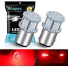 Alopee Lampadine LED P21/5W 1157 BAY15D,12V-24V Rosso Estremamente Brillante 2016 54SMD Lampadina LED Luce Freno per 1016 1034 7528 2057 2357 Luci Freno LED per Auto 2 Pack