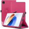 Envibe Custodia per DOOGEE T30E 11 Pollici, Cover Tablet DOOGEE T30E, Copertura Protettiva Pieghevole con Supporto per Matita e Cinturino da Polso, Protezione Completa. (Rosso)