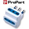 ProPart Adattatore 3pos bipasso spina16A polybag ProPart PES1026-WP
