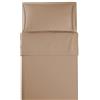 L'ANTICO ARCOLAIO - Completo Lenzuola Letto Singolo 100% Cotone Italiano, Set Anallergico e Antiacaro, Federe Cuscini Incluse, Qualità e Manifattura Made in Italy Certificata (Beige)