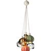 Ferroluce SOSPENSIONE 6 LUCI GRAPPOLO - mix acceso DECO' AFOXE' C2646 di Ferroluce