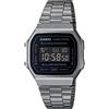 CASIO OROLOGIO ICONIC NERO CROMATO UOMO-DONNA CASIO VINTAGE