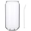 HEMOTON 500 ml bicchieri bicchieri sottili Highball bicchieri trasparenti alti bicchieri da tavola con cannuccia per acqua succo birra cocktail bevande miste trasparenti