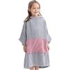 HOMELEVEL Accappatoio Bambino Ragazzo Piscina Nuoto - Poncho con Cappuccio e Tasca Bambina Ragazza - Accappatoi Bambini Teenager Spugna - Cotone 100%
