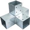 Connex HV4244 - Pali doppio angolo, 90 x 90 mm, in legno
