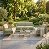 MIlani Home ASH - Salotto con divano 2 posti da giardino in polipropilene