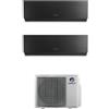 CLIMATIZZATORE GREE CLIVIA BLACK DUALSPLIT 9000+12000+GWHD14NK6OO INVERTER R-32 WI-FI